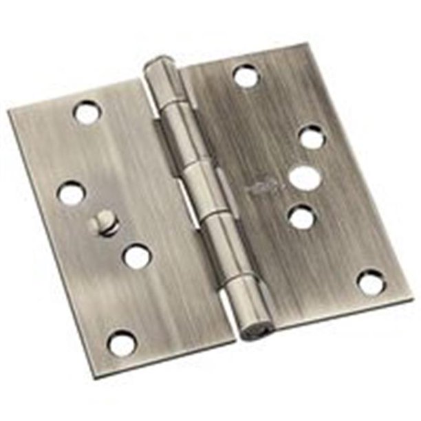 National Hardware 7197635 Square Corner Door Hinge Security, Abrass 4