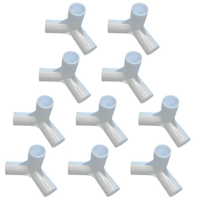 MYG 10pcs Camping Tent Pole Tee Connector Canopy Pole Tees Fixed Joints I.D 16mm