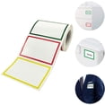 thumbnail image 3 of 1roll Sticker Sticker, Classification Blank Plain Decal Christmas Decor Clothing Colors Book Line with Office, Office Tag Label School Self Writing Wrapping Stickers Name, 3 of 5