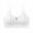 #08 White 【Mix, Match & Rotate: Stock Up on Daily Colors】, variant on Push Up Bras for Women, Elastic Snug Fit Solid Color Wireless Sports Bra, Front Zipper Shockproof Comfort for Running Fitness | TruHer,Black Free Size