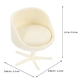 thumbnail image 2 of LITINKIMI 4Pack Chair Model Miniature Office Chair Beige ABS Versatile Application for Architectural Models, 2 of 8