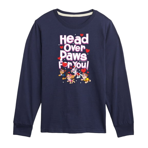 Paw Patrol - Head Over Paws For You - Toddler And Youth Long Sleeve Graphic T-Shirt