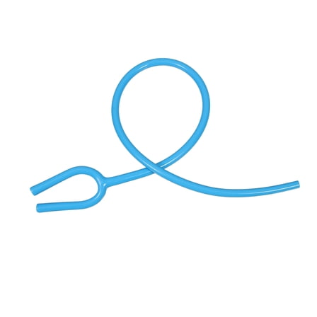 CTIRCHIU 2Pcs Sky Blue PVC Non-medical Stethoscope Extension Tube for Sound Transmission 11.8X1.57X0.20in