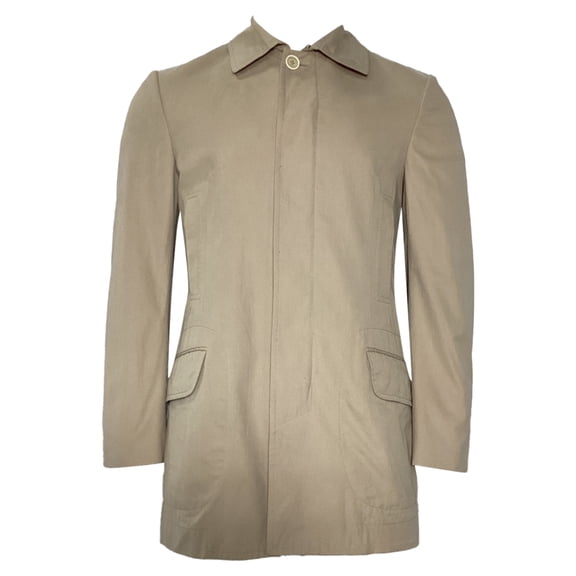 Pre-Owned Brunello Cucinelli Short Coat in Beige Cotton