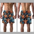 thumbnail image 3 of luoweisi Men's Beach Shorts Quick Dry Swim Trunks with Mesh Lining Starfish L, 3 of 5