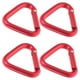 thumbnail image 4 of Mosquetones triangulares de aleación de aluminio, Clips de mosquetón, hebillas triangulares, llaveros, 4 Uds., 4 of 5