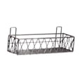 thumbnail image 2 of Estante colgante de pared para baño, organizador de ducha resistente y multiusos, estante de almacenamiento para lavandería, dormitorio de granja Negro, 2 of 8