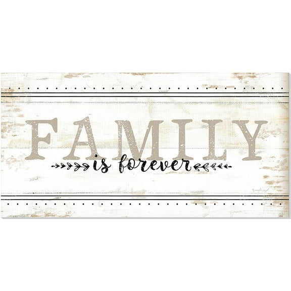 Family Is Forever Rustic Farmhouse Style Wood Wall Sign 9x18