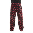 thumbnail image 3 of #followme Polar Fleece Pajama Pants for Men Sleepwear PJs (Red Hearts, Medium), 3 of 3