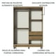 thumbnail image 5 of Ropero Closet Madesa Luke 2 Puertas 1 Espejo y Pies Marrón, 5 of 7