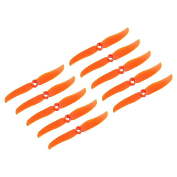 Uxcell 12Pcs 5030 RC Propellers Blade Prop 2 Vane 12.7cm Dia Plastic for RC Quadcopter, Orange with 9 Plastic Washers
