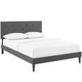 thumbnail image 2 of Modway Terisa Fabric Upholstered Full Platform Bed in Light Gray, 2 of 21