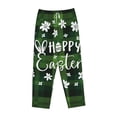 thumbnail image 4 of Sigee Happy Easter Print Women's Soft Pajama Pants - Breathable and Comfortable Lounge Sleep Bottoms with Elastic Waistband and Pockets-Large, 4 of 9