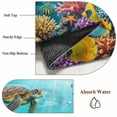 Area Rug 2x6ft Ocean Turtle Fish Coral Jellyfish Area Rugs Washable Low ...