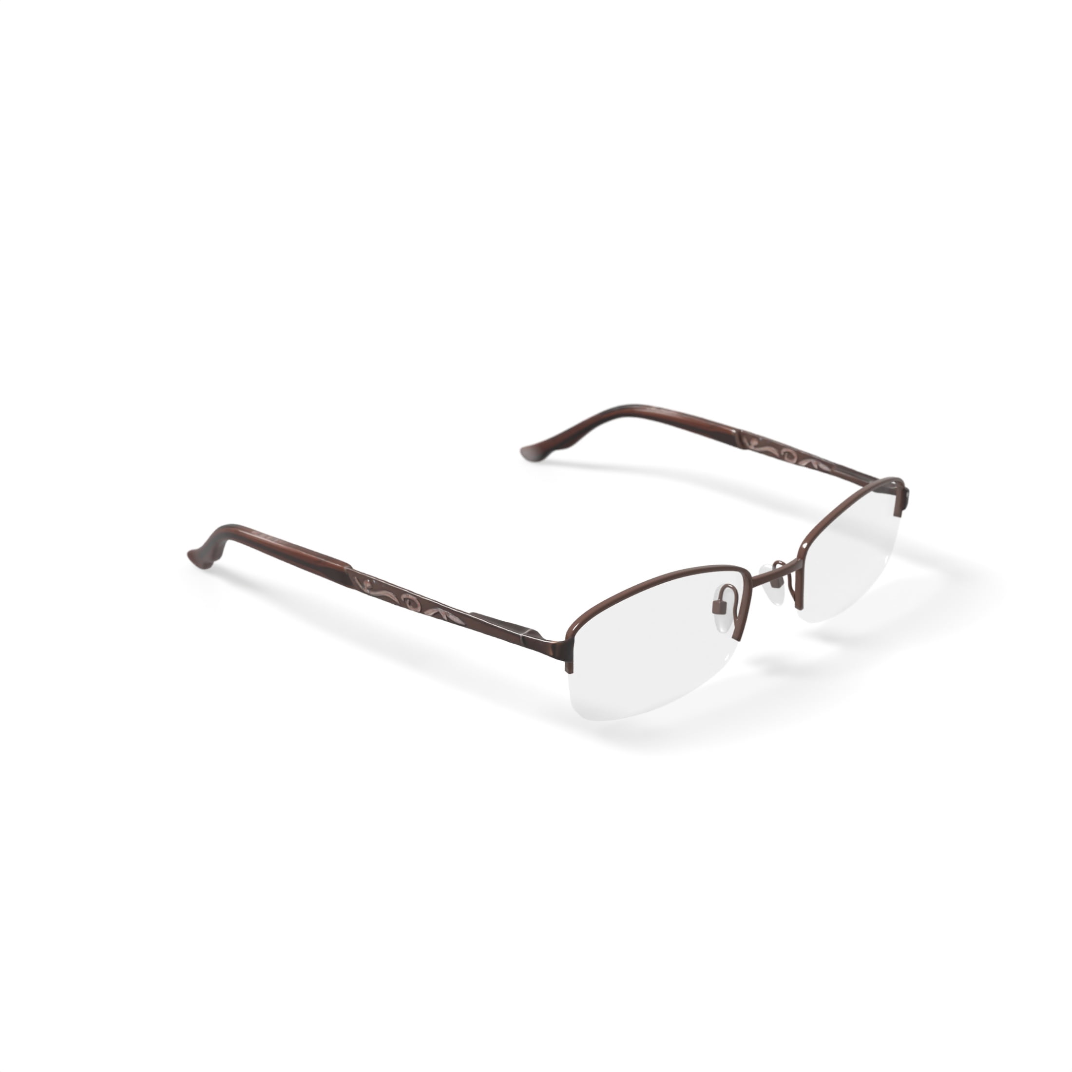 Oscar Women's OSL707 Oval Prescription Eyeglasses with Case, Brown