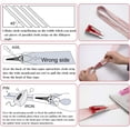 thumbnail image 4 of Kit para hacer cinta al bies de tela con punzón de costura, pasador de posicionamiento, clip de carpeta ajustable, punzón de madera, prensa de pie, práctico juego para hacer cinta al bies, 4 of 5