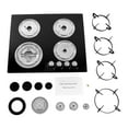 thumbnail image 3 of Built-in 4 Burner Gas Stove Gas Cooktop 23.2 inch Gas Stove Top Aluminum Alloy, 3 of 17