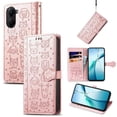 thumbnail image 1 of Étui à Rabat pour FOXDOCK Xiaomi Poco X7 Pro, Étui à Rabat en Cuir PU Gaufré Chat et Chien avec Fentes pour Cartes, Support, 1 of 6