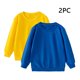 thumbnail image 1 of Cowsor Unisex Kids Solid Cotton Thin Pullover 2PC Sweatshirt T-Shirt Toddler Baby Crewneck Long Sleeve Tshirts Tops Blouse, 1 of 7