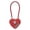Red, variant on Small Combination Lock For Locker, Heart-Shaped Cable Padlock For Luggage, Suitcase, Gym Locker, Backpack Zipper, Cabinet, Box, Fence Gate, Travel Outdoor Use