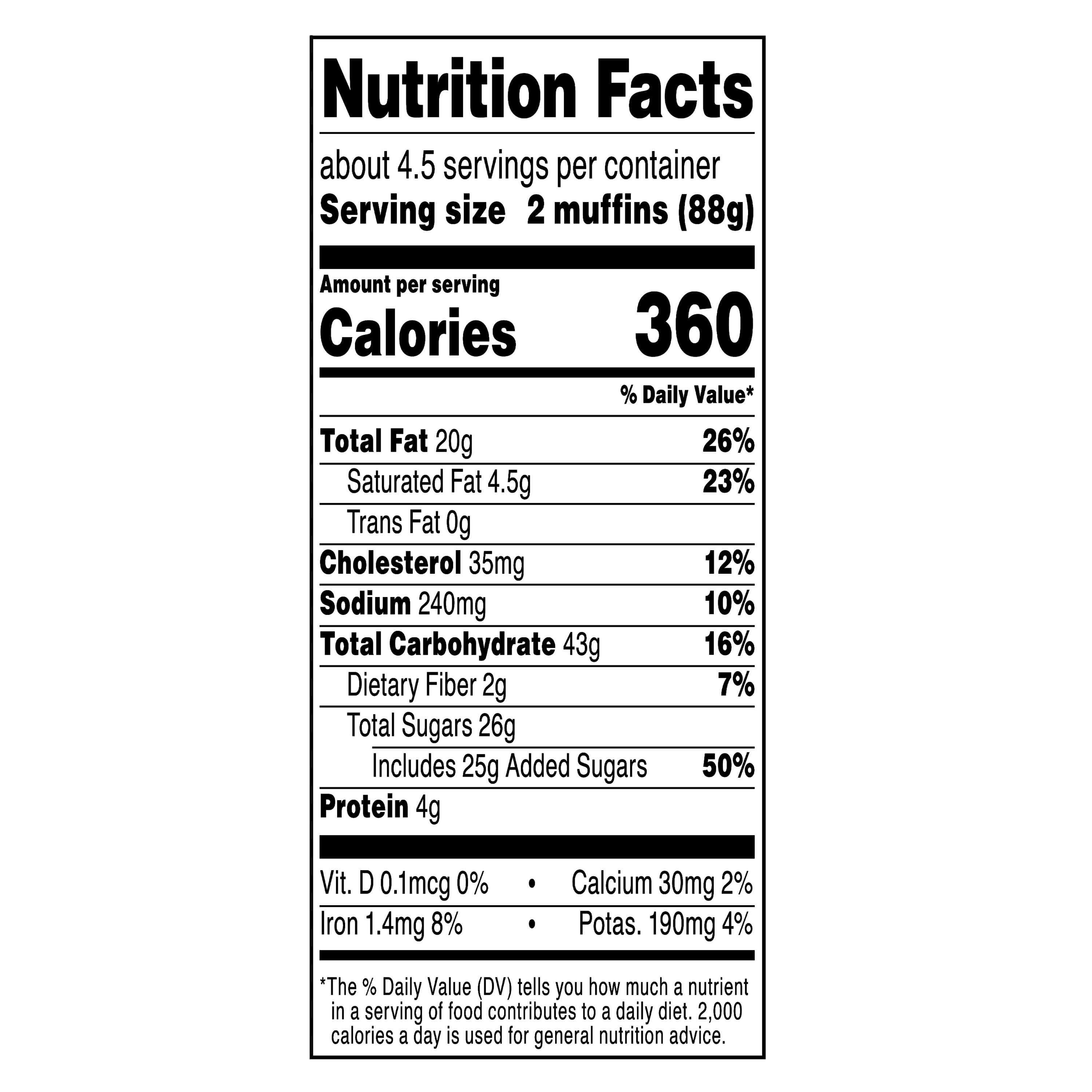 Marketside Triple Chocolate Baked Muffins, 14 oz, 9 Count (Bakery Fresh, Sweet Dessert)