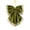 A003- Clear (Bowed Decoration C), variant on Christmas Ornament Olive Green Velvet Bow Christmas Tree Decor Gold Accent Hanging Decor for Indoor Home Mantel Holiday Party 1 Count