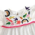 thumbnail image 3 of Toddler Baby Girls Summer Ruffle Elephant Princess Party Dress Clothes Sundress, 3 of 8