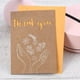 thumbnail image 4 of Mini tarjeta de felicitación de flores Kraft, corte láser, tarjeta de mensaje pequeña, regalo, tarjeta de San Valentín de agradecimiento, 3 piezas, 4 of 4