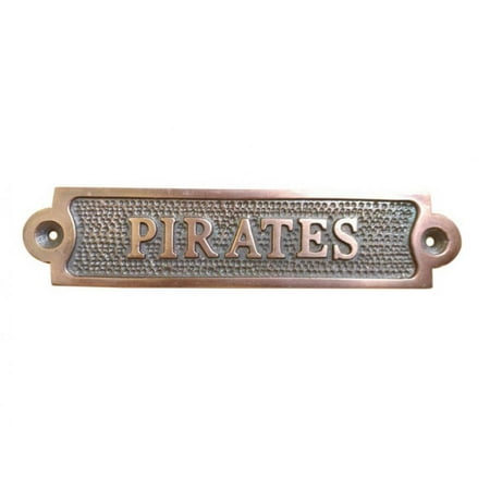 Antique Copper Pirates Sign 6