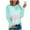 Green Long Sleeve Round-Neck Blouses Shirts for Women, variant on Olyvenn Deals Womens Plus Size Tunic Thin Sweatshirts Comfy Loose Fit Breathable Dressy Thermal Blouse Long Sleeve Womens Tops Gradient Tie Dye Graphic Tees 2023 Boat Neck Shirts Green 4