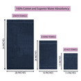 thumbnail image 3 of Excel Hometex 100% Luxurious Cotton 600 GSM 6PC Bath Towel Set, 3 of 4