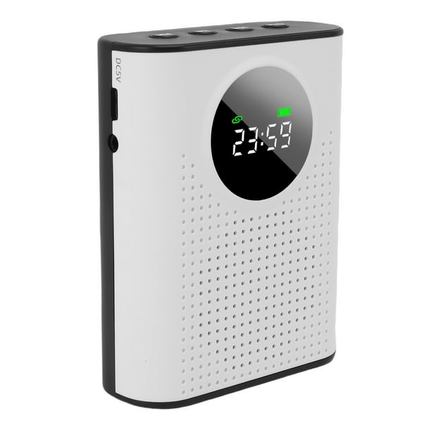 Amplificador De Voz Inalámbrico, Pastilla Omnidireccional, Amplificador De Voz Para Profesores Con Pantalla Digital LED Lavalier Magnética