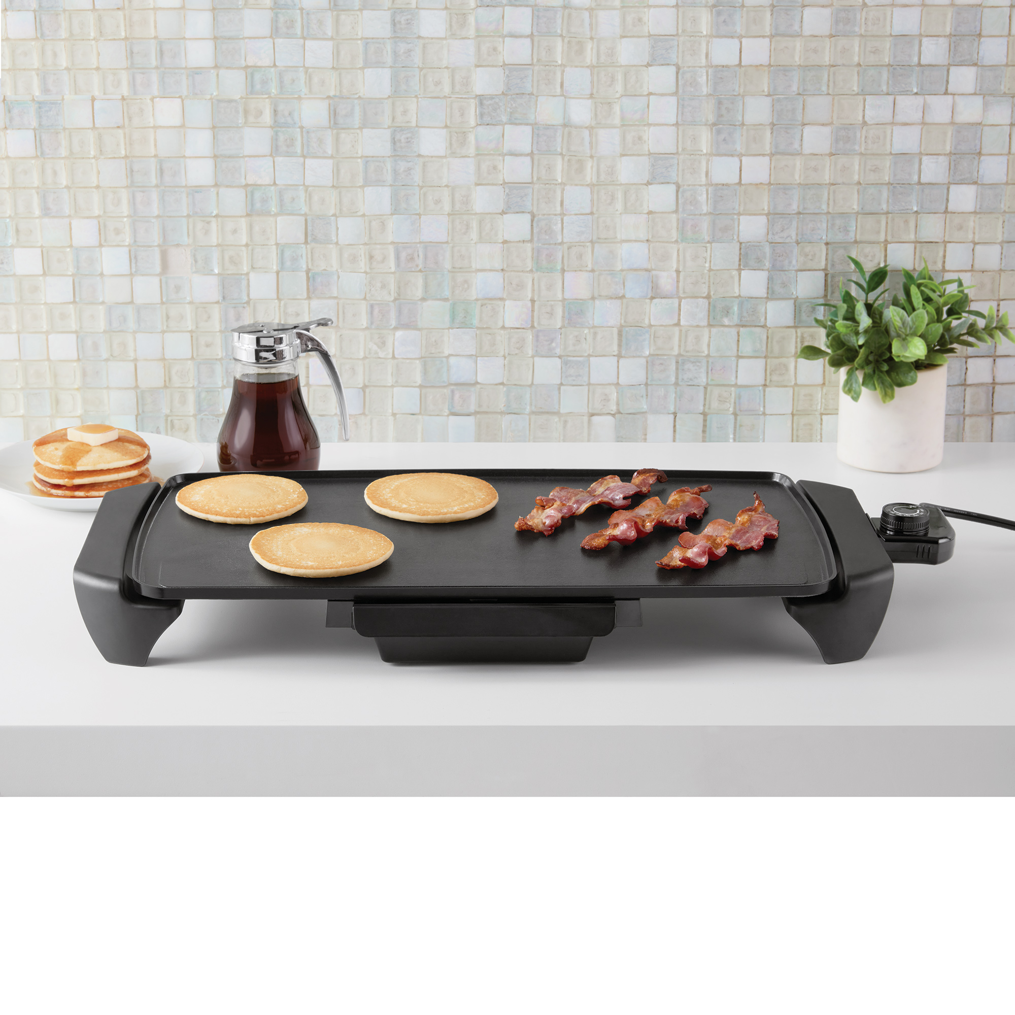 Mainstays 20-Inch Electric Griddle Non-Stick Black photo 5