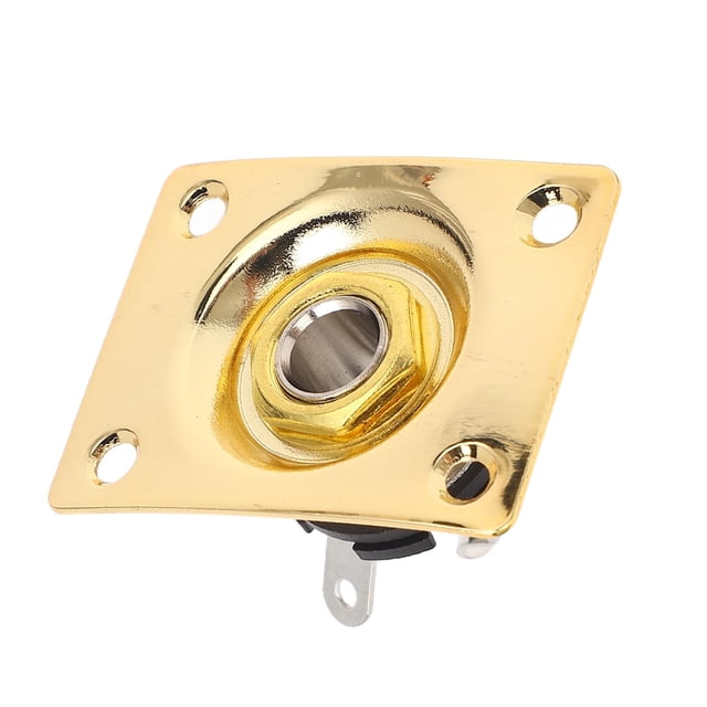 Plaque de Prise de Sortie pour Guitare, Forme Carrée en Métal Compact pour Telecaster