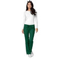 thumbnail image 4 of Adar Pantalon d'Uniforme pour Femmes à Jambe Droite, à Cordon, Popeline Durable, Noir, 4 of 7