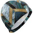 thumbnail image 1 of FYBTO Swimming Cap FYBTO Marble Gold Mosaic Art Texture Unisex Adult FYBTO Polyester, 1 of 4