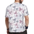 thumbnail image 2 of Wukai Lilies Flowers Print Men's Short-Sleeved Mesh T-Shirt,Quick-Dry Short Sleeve Workout T-Shirt-XX-Large, 2 of 8
