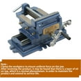 thumbnail image 6 of ALL-CARB Cross Slide Drill Press Vise 2 Way X-Y Heavy Duty Clamp Machine Cast Iron Drill Press X-Y Compound Vise - 5 Inch Blue, 6 of 7