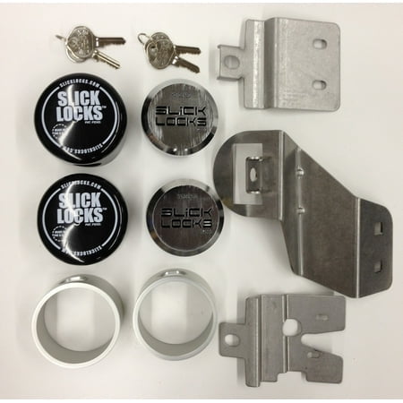 Slick Locks Chevy/Gmc Kit de Porte Coulissante Complet avec Couvercles et Serrures Anti-Intempéries