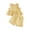 #10Yellow, variant on Toddler Baby Girl 2Pcs Summer Plaid Outfit Sleeveless Ruffle Peplum Tank Top & Shorts Set