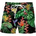 thumbnail image 2 of Pantalones cortos de baño estampados para hombre, Shorts de playa hawaianos, de secado rápido, informales, para vacaciones, verano, 2022 Fivean unisex, 2 of 2