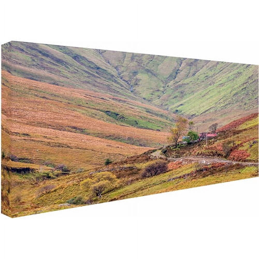 Trademark Fine Art "Ireland Autumn Cottage" Canvas Art by Pierre Leclerc