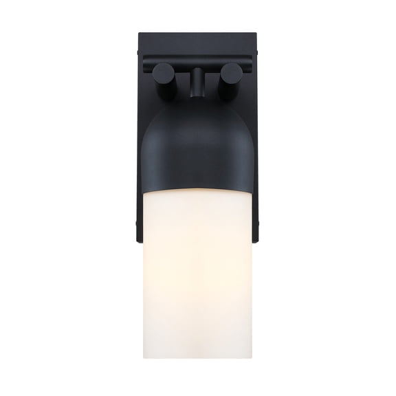 Ever Spring 18 in. 1-Light Black Outdoor Wall Sconce Light for Porches
