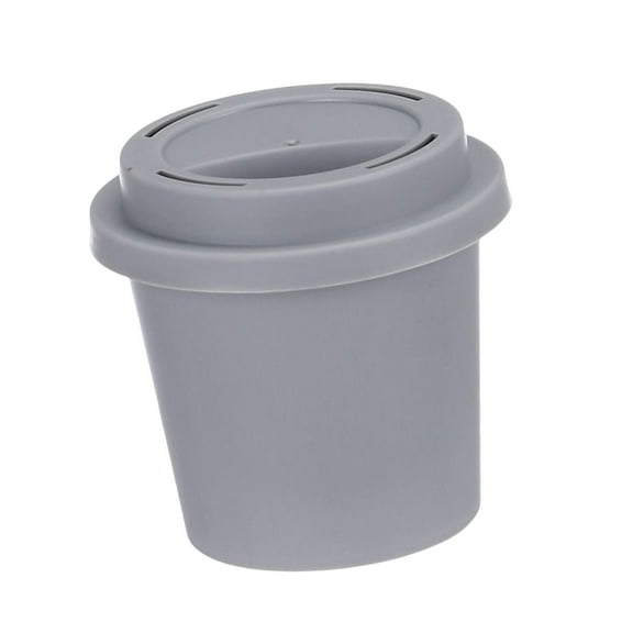 Makeup Sponge Holder Reusable Soft Portable Breathable Empty Coffee Cup for Travel , Advanced grey