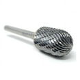 thumbnail image 3 of SC-7 Double Cut Cylindrical Radius End 3/4" x 1" Carbide Burr Bur Tool Die Grinder Bit 1/4" Shank, 3 of 6