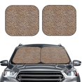 thumbnail image 2 of Goofa Leopard Print-2 Pattern 2 Piece Car Windshield Sun Shade Foldable | Front Windshield Shade for Sun, Heat and UV Rays | Sunshade for Car Front Window-Small, 2 of 7
