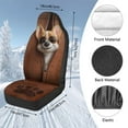 thumbnail image 5 of Garronmavis Corgi Fuzzy Car Seat Cover 2 Piece Polyester Soft Cars Seats Covers Soft Car Seat Blanket Easy to Install, 5 of 7