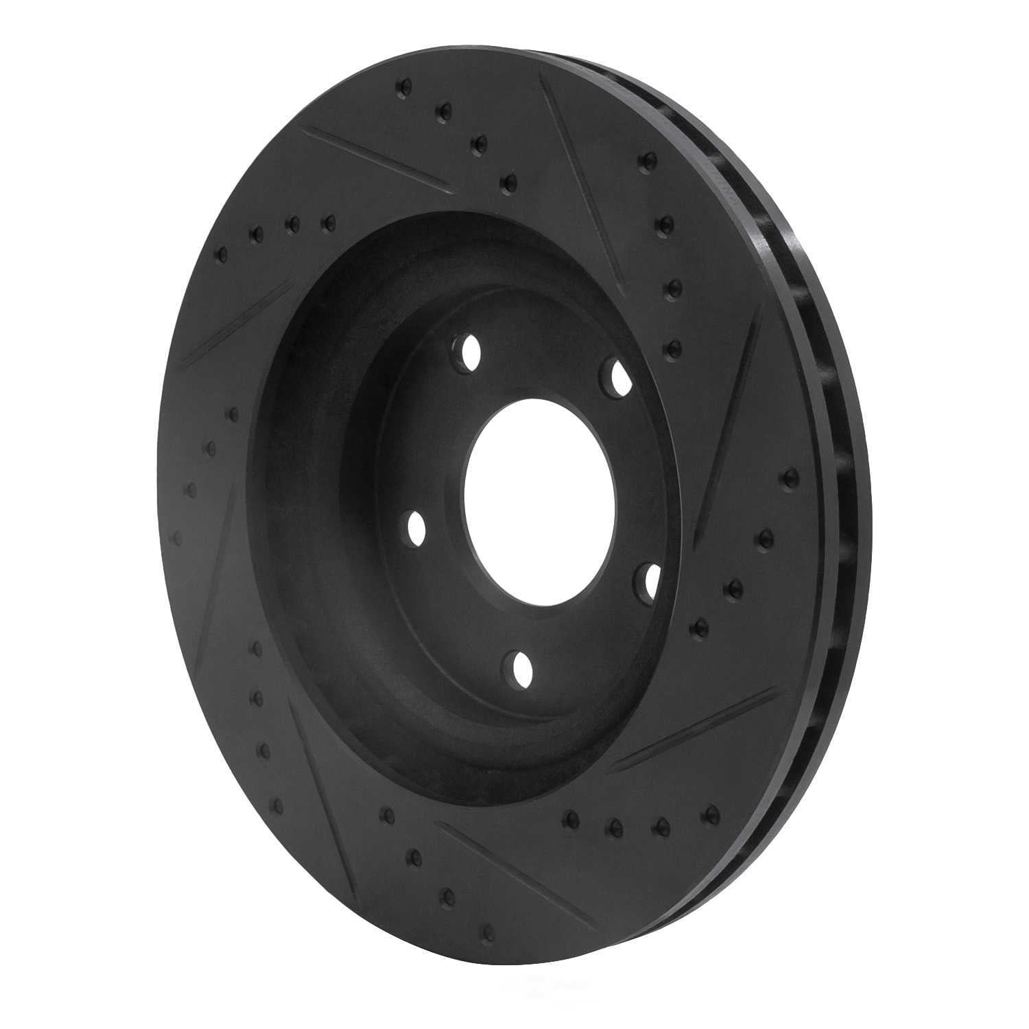 Dynamic Friction Company 633-39023L DFC Brake Rotor - Drilled And Slotted - Black