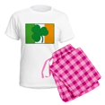 thumbnail image 5 of CafePress - Shamrock Ireland Flag Women's Light Pajamas - Women's Short Sleeve Print T-Shirt and Pants Light Cotton Pajama Set, 5 of 7
