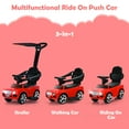 thumbnail image 5 of Costway 3-in-1 Licensed Bentley Kids Ride On Push Car Toddler Sliding Car w/Canopy Red, 5 of 11